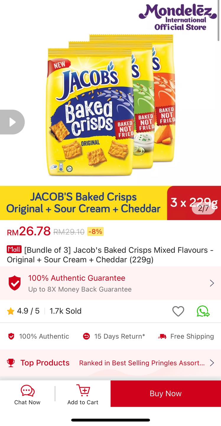 [Bundle of 3] Jacob's Baked... - Freebies Land Malaysia | Facebook