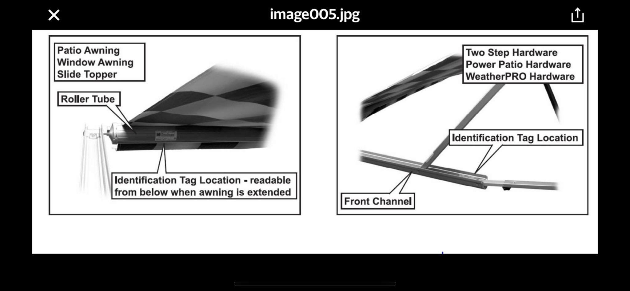 830472P002 RV Awning Arm Slider Catch Kit Compatible with Dometic 8500 Awning A&E 9000