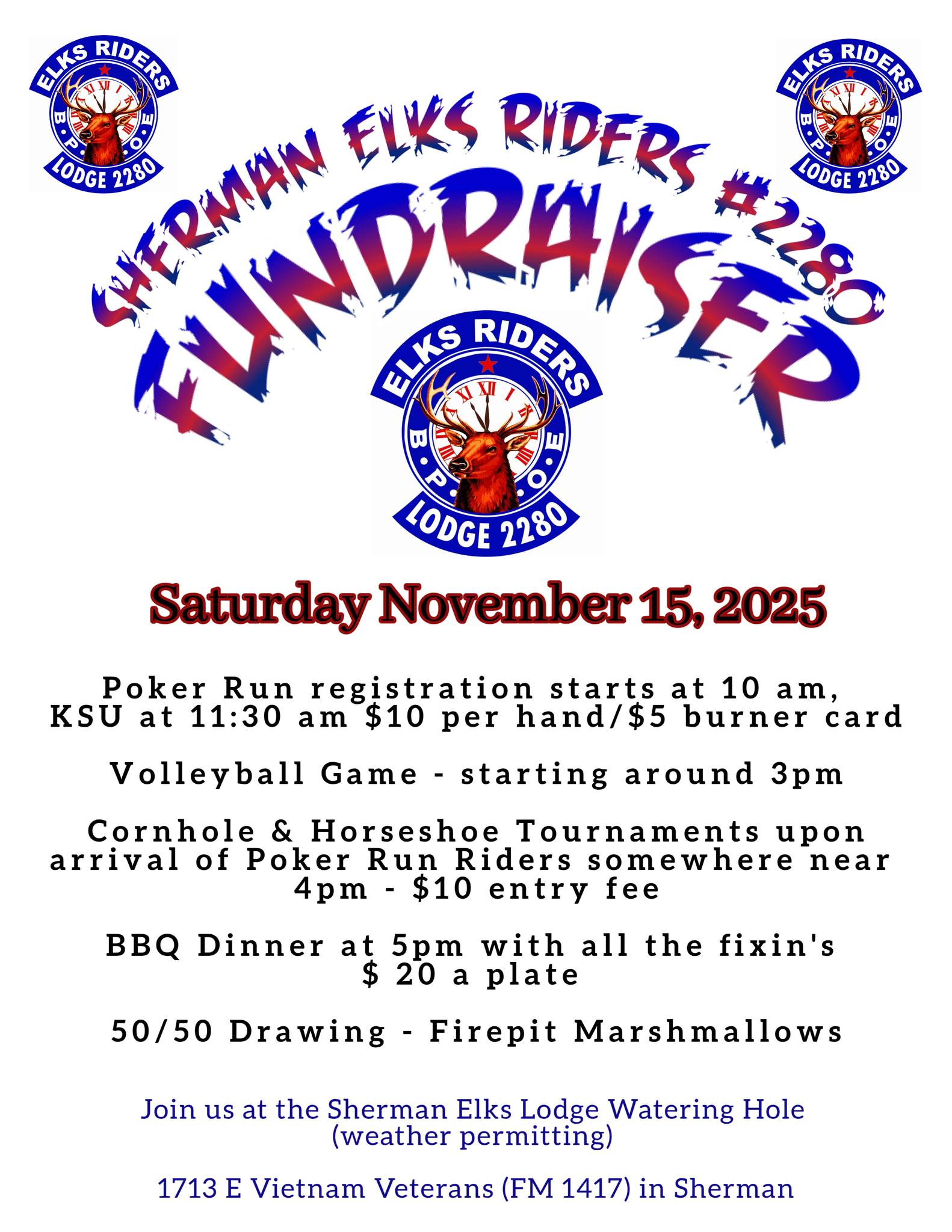 Elks Riders 2280 Monthly Meeting