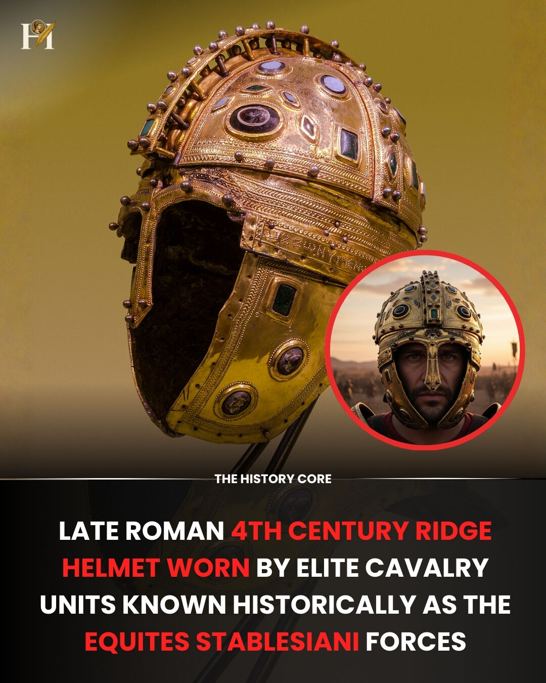 The History - This beautifully crafted ridge helmet from the 4th ...
