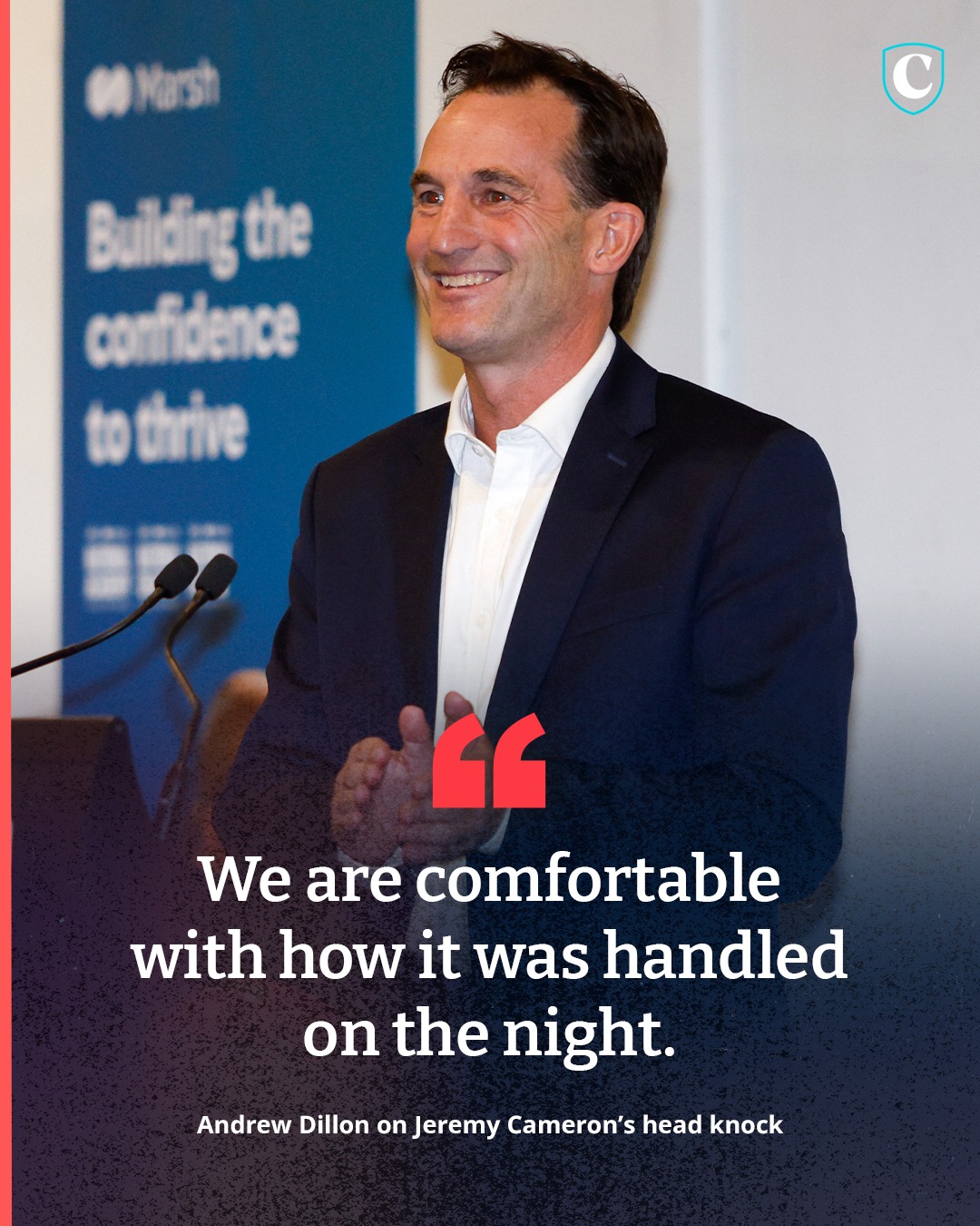 CODE Footy - AFL boss Andrew Dillon says he is comfortable...