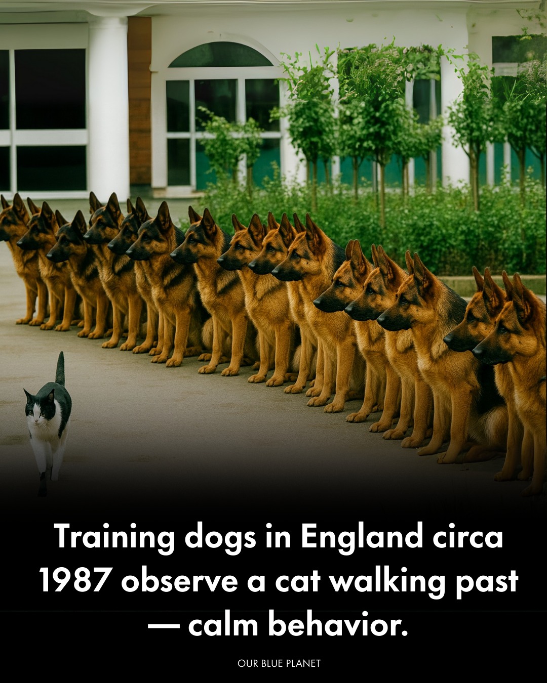 Discipline under distraction — that's what this famous photo from