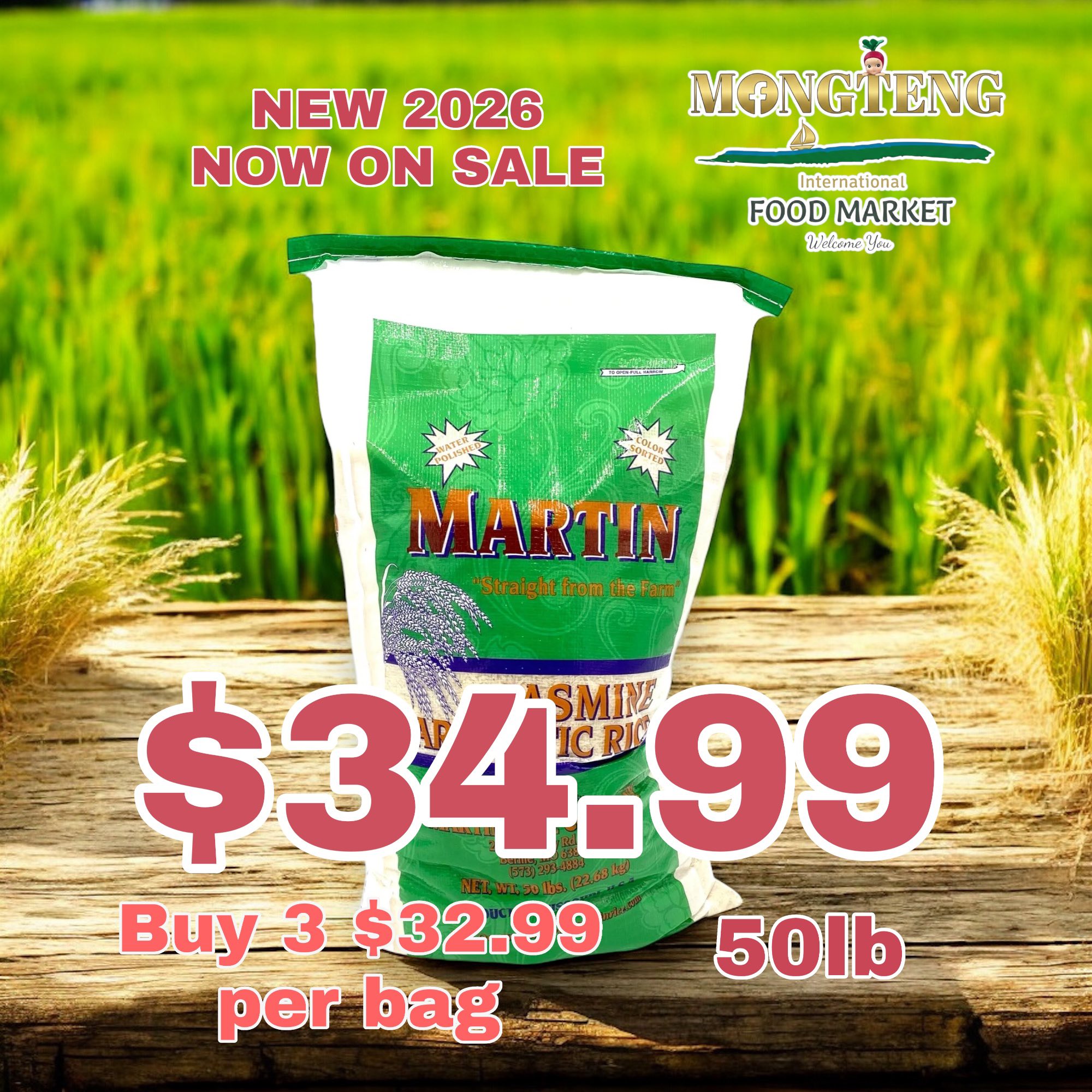 Exciting news - New Martin Rice is... - MongTeng Food Market | Facebook