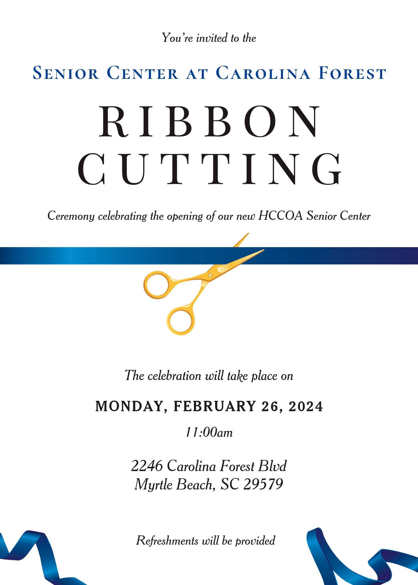 We are thrilled to... - Horry County Council On Aging