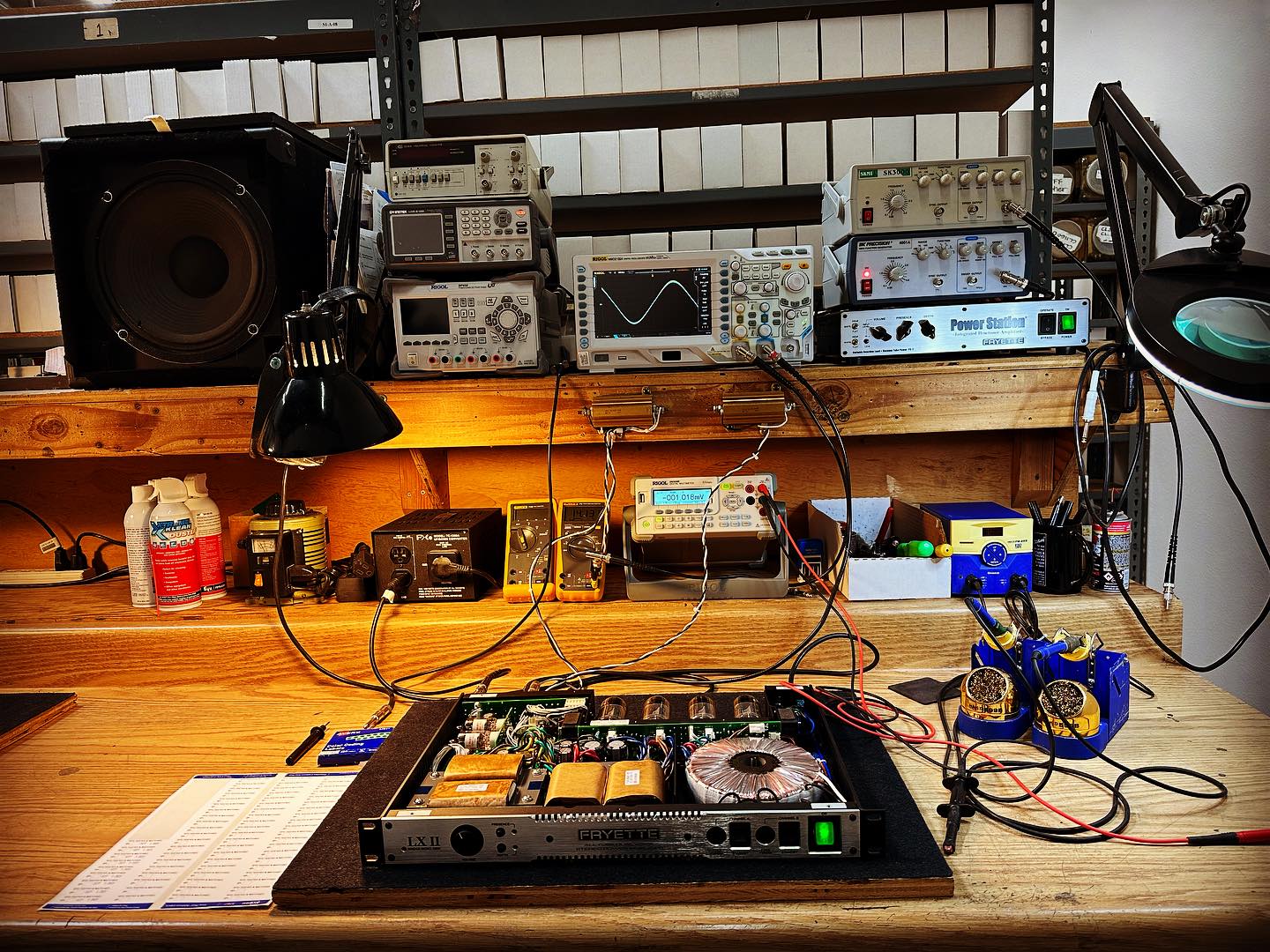 Fryette - First LXII power amps coming out of final QC after the 