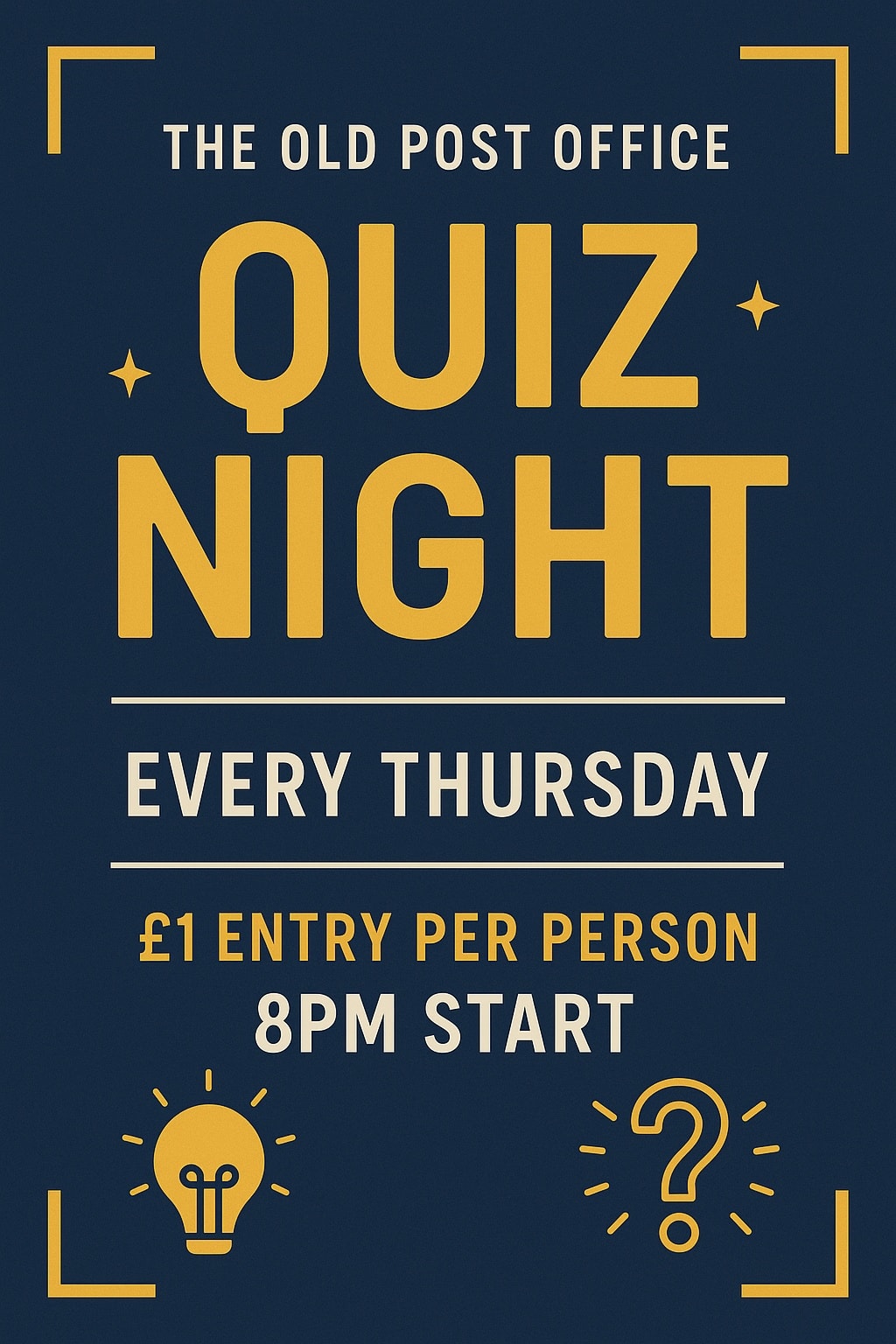 The Old - 🧠 QUIZ NIGHT IS BACK! 🧠 Think you’ve got what it takes to be ...
