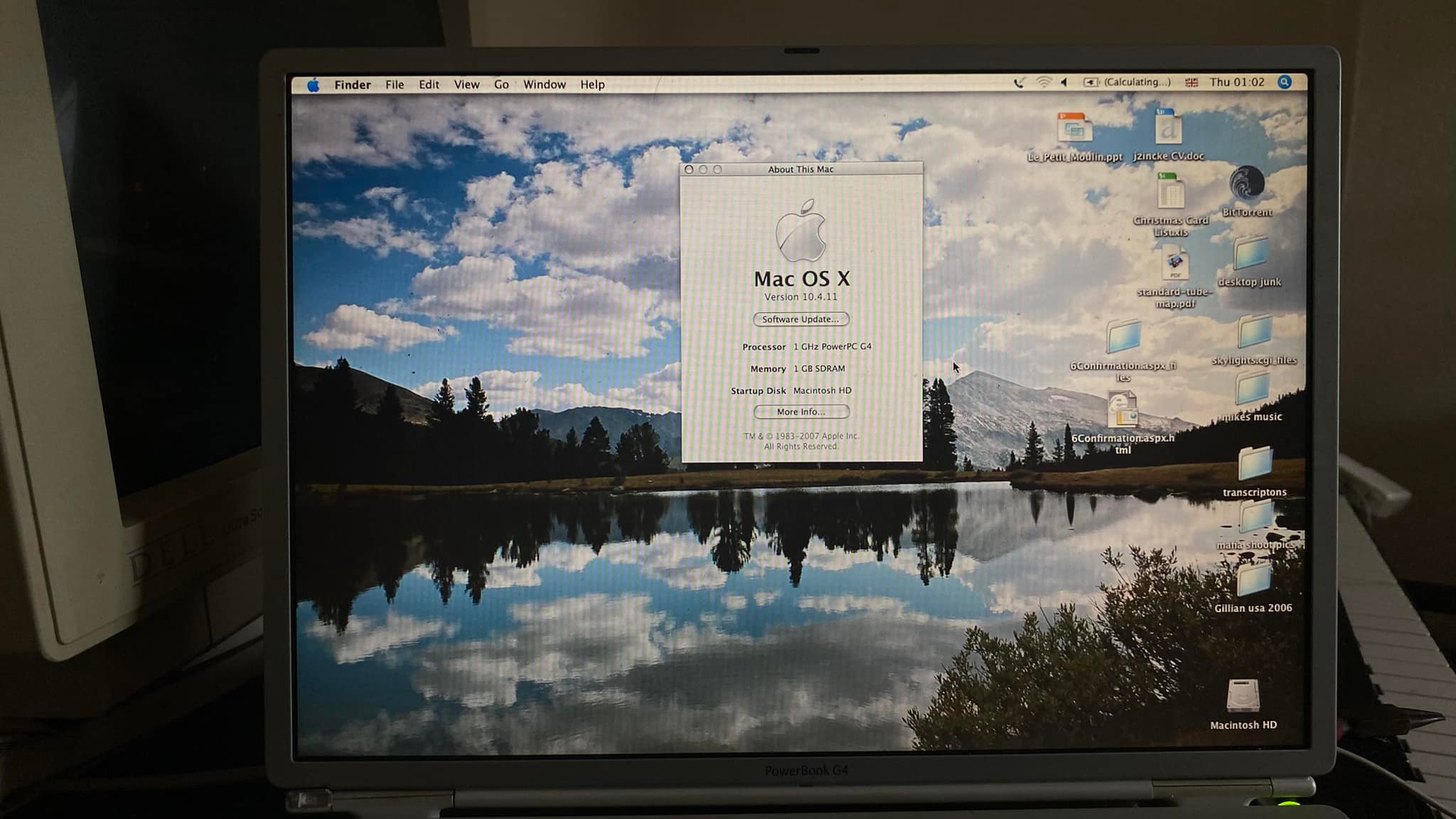 Here's a PowerBook G4 Titanium which I've just picked up from a