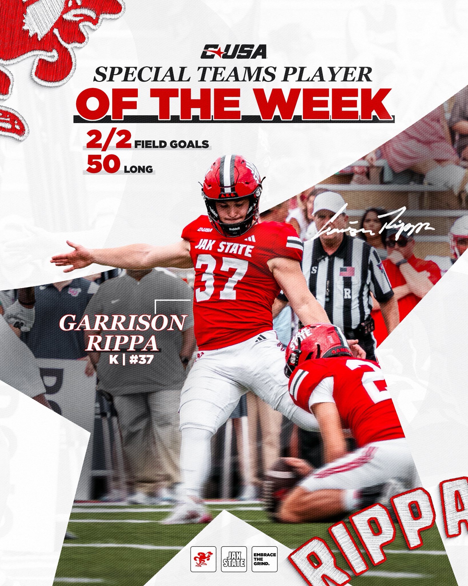 ‼️CUSA Players of the Week‼️... - Jax State Football | Facebook