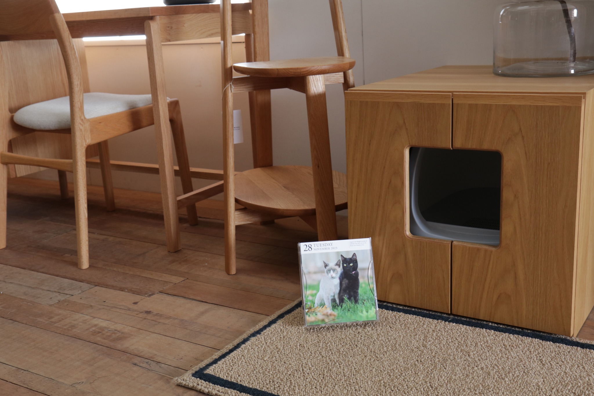 Ronronner - _ Restroom for cat, Cat step, workspace for...