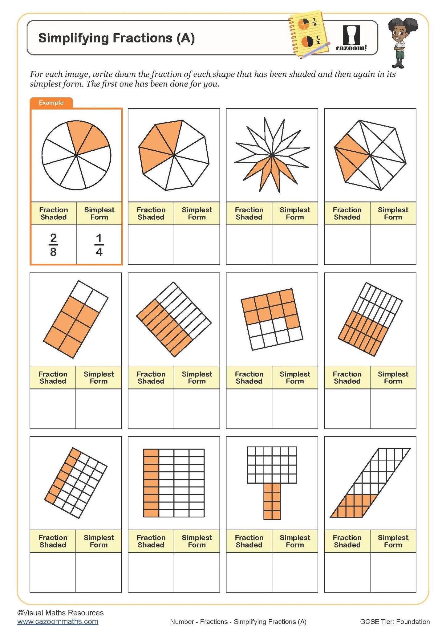 Just a quick reminder that our... - Cazoom Maths Worksheets