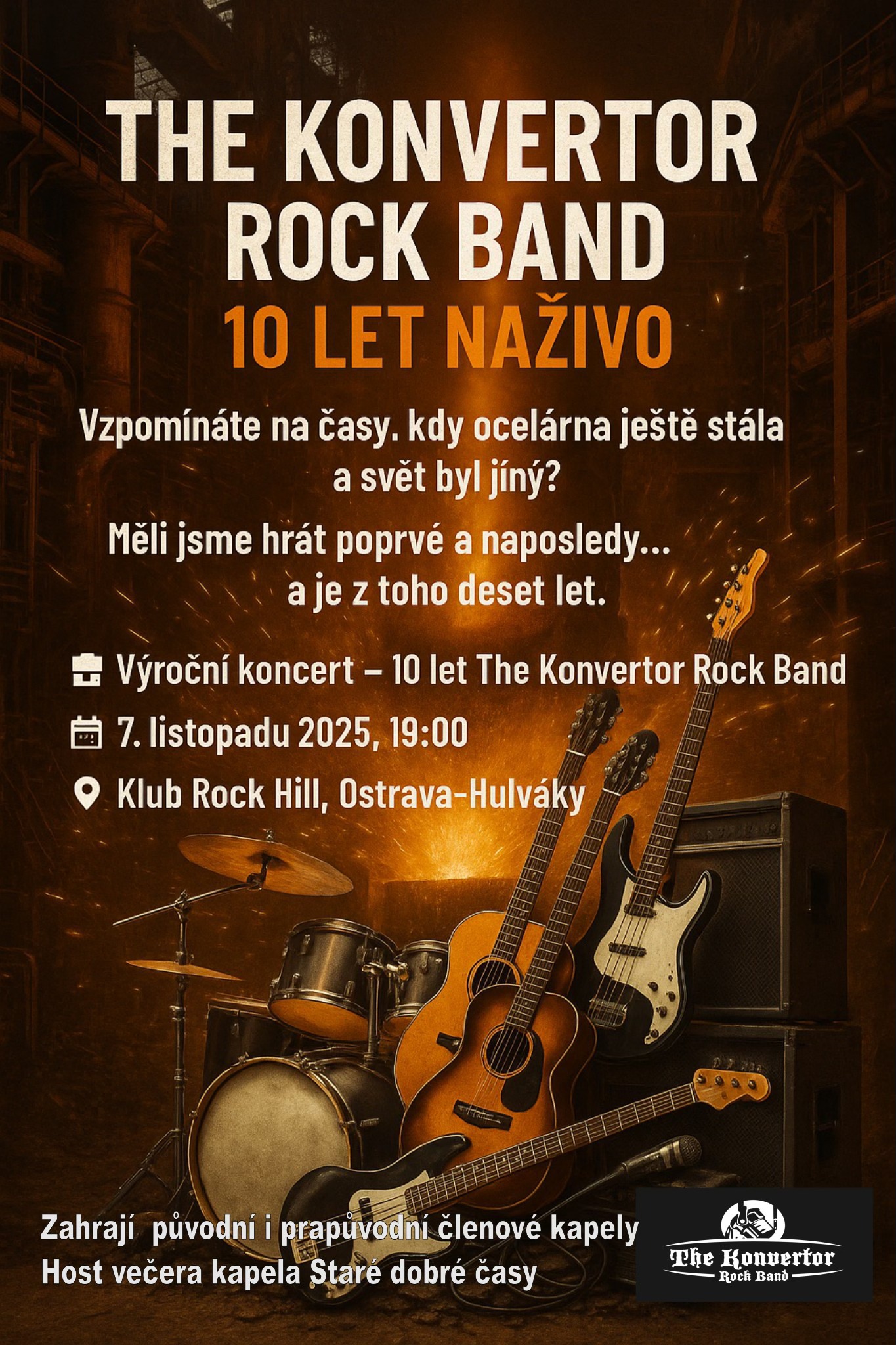 Koncert k 10. výročí založení The Konvertor Rock Band
