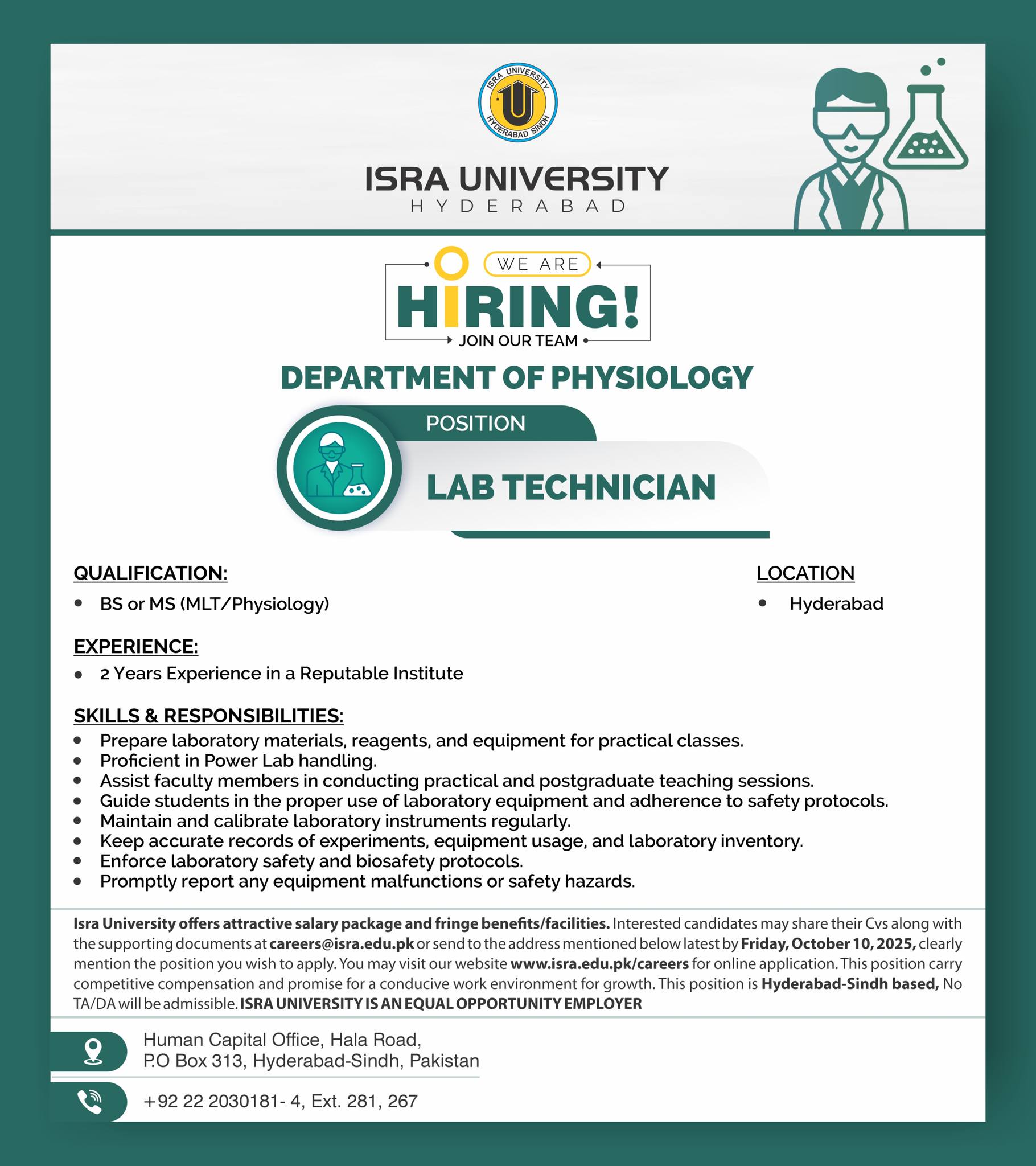 Isra University Hyderabad... - Isra University Hyderabad