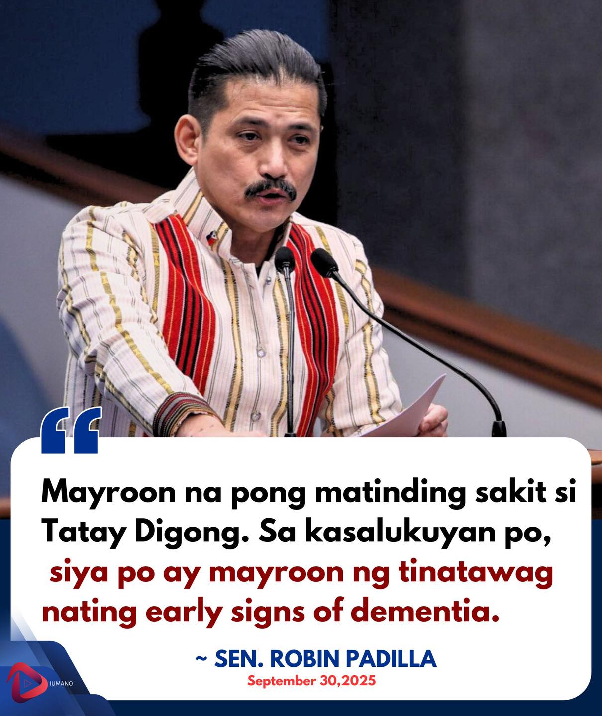 Diumano - DUTERTE, NAKIKITAAN NG SINTOMAS NG DEMENTIA?... | Facebook
