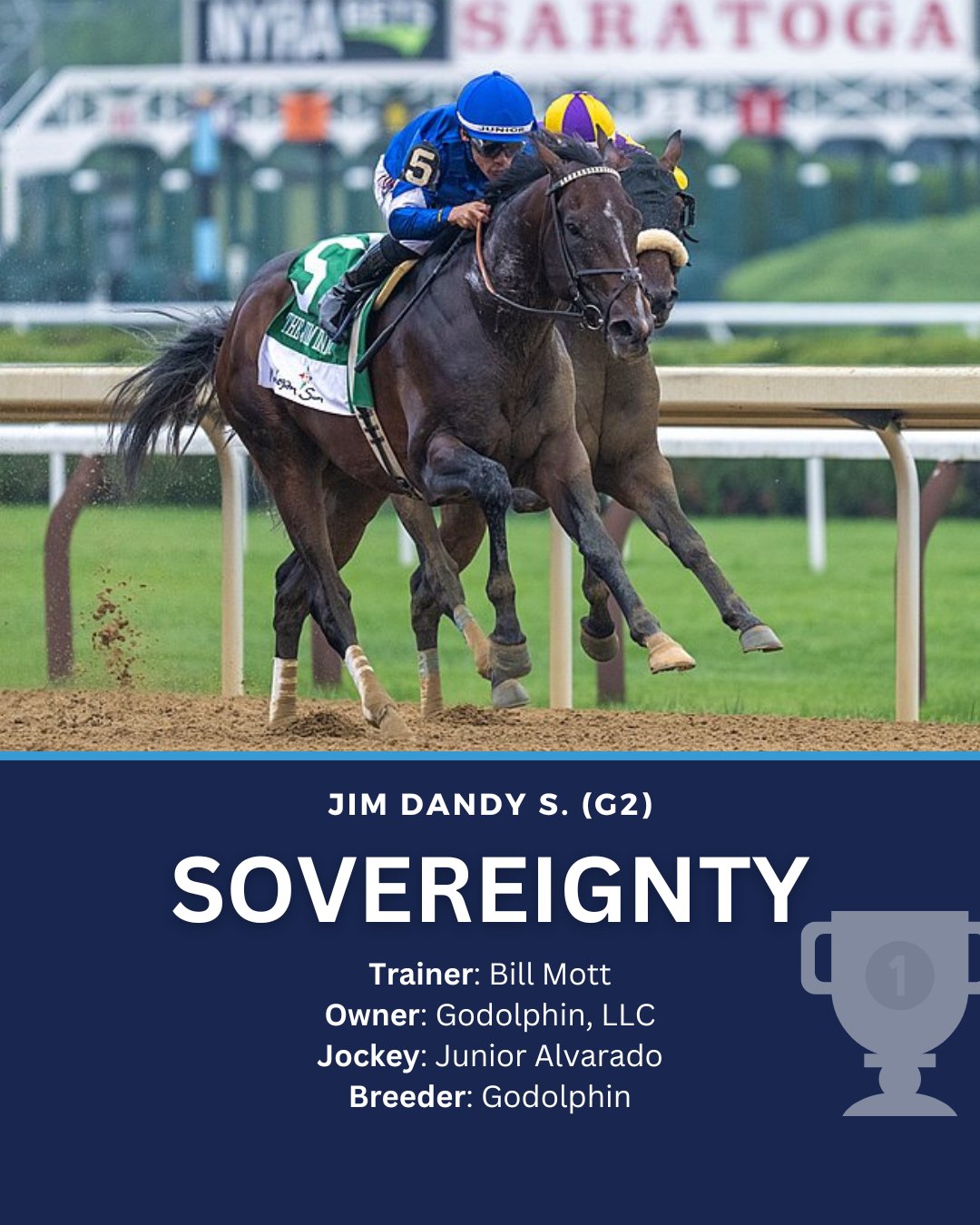 Payson - Sovereignty does it again! 🤩 He captured the Jim Dandy S. (G2 ...