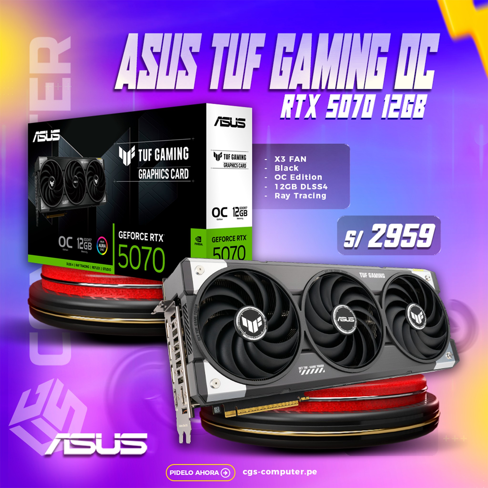 CGS Computer - 🔥 ¡Potencia tu PC con la ASUS TUF Gaming OC... | Facebook