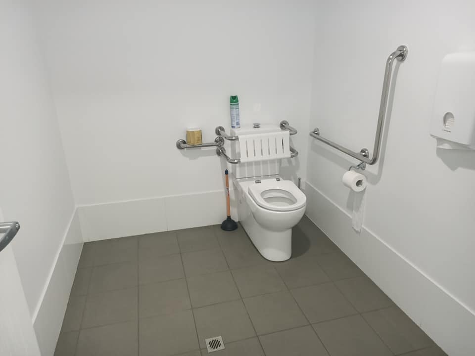 A commercial toilet cleaned by MK... - MK Quality Cleaning