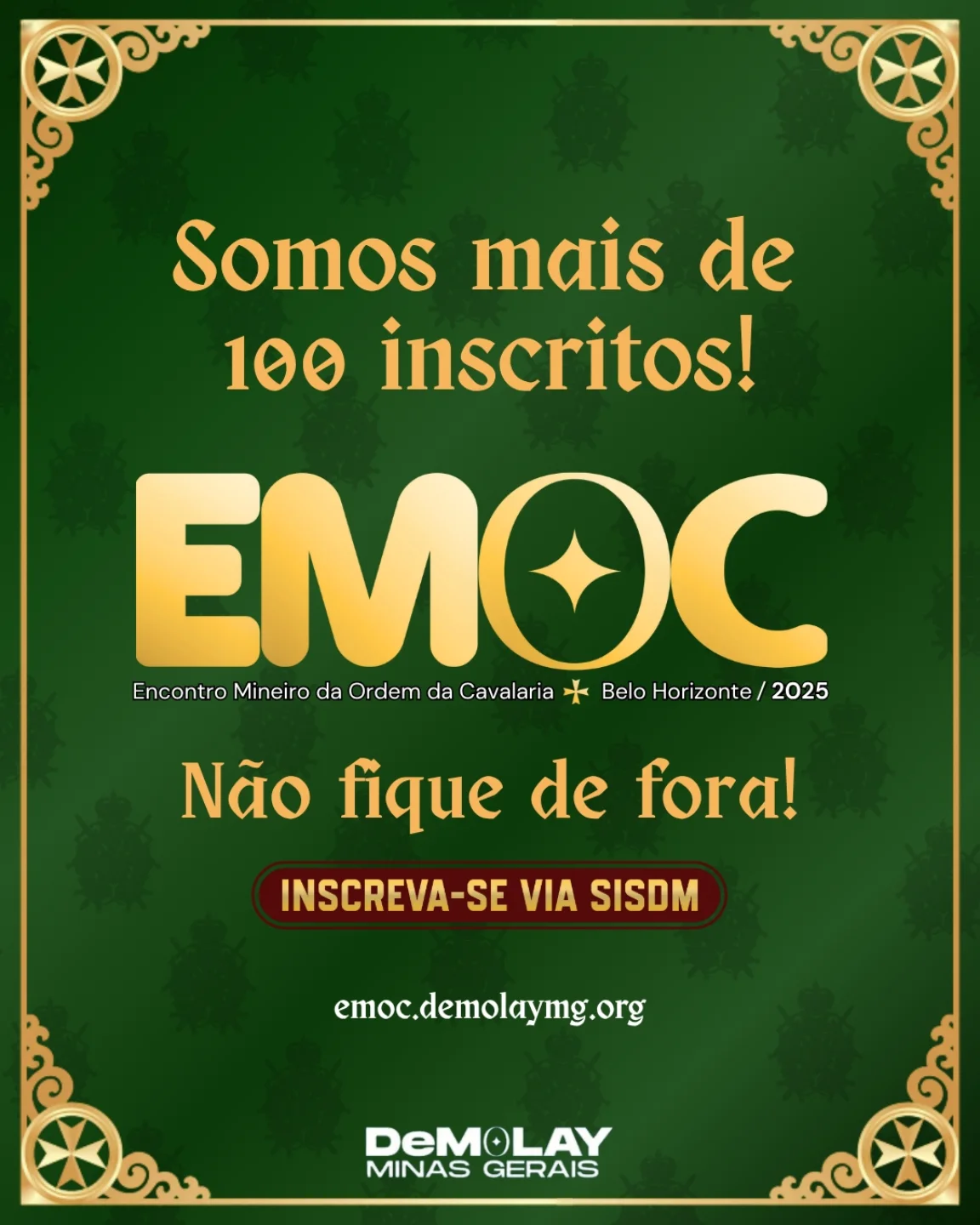 EMOC - ⚔️ Atenção, Cavalaria Mineira! 💚 Somos mais de 100 Cavaleiros ...