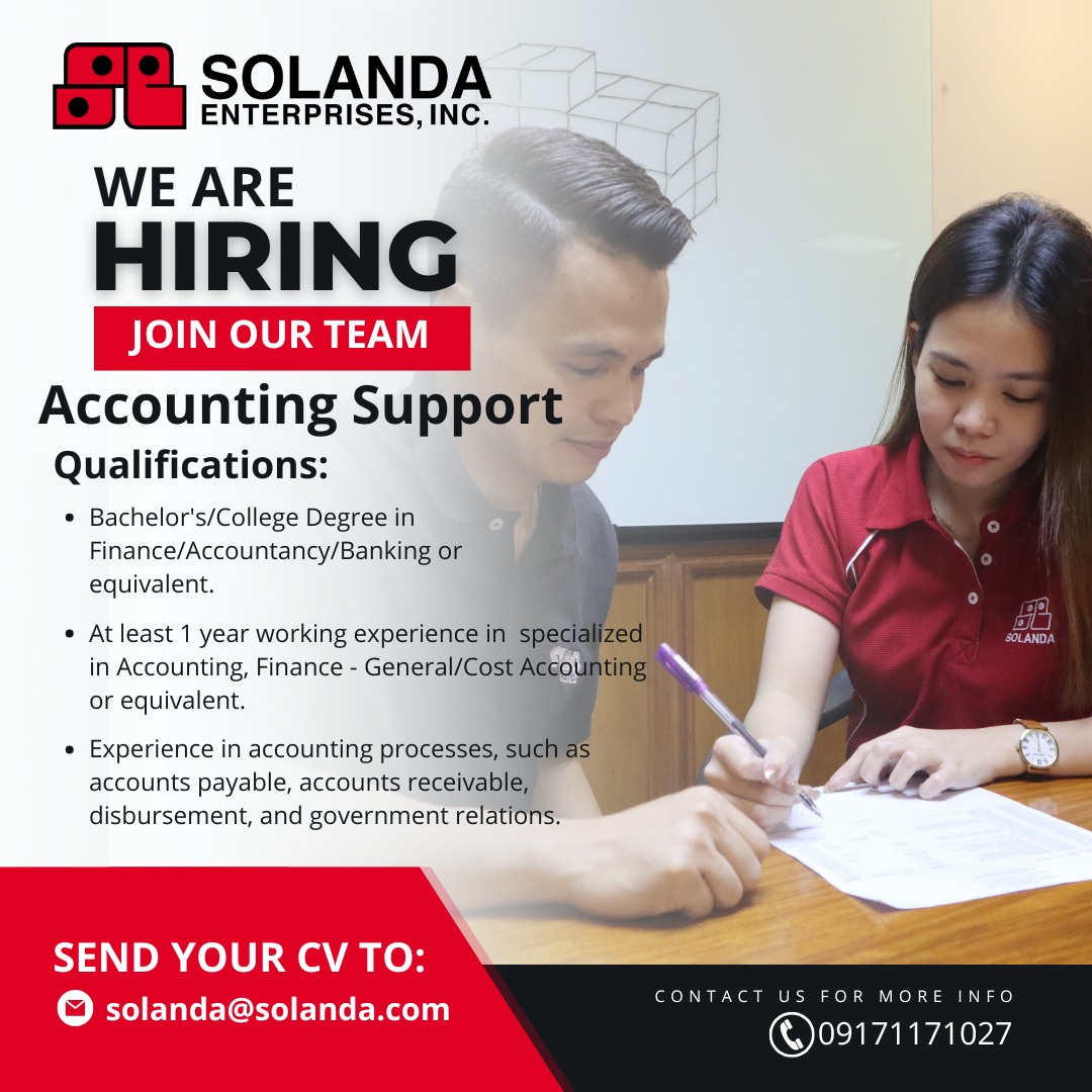 📣📣📣WE ARE HIRING📣📣 📣 For... - Solanda Enterprises Inc. | Facebook