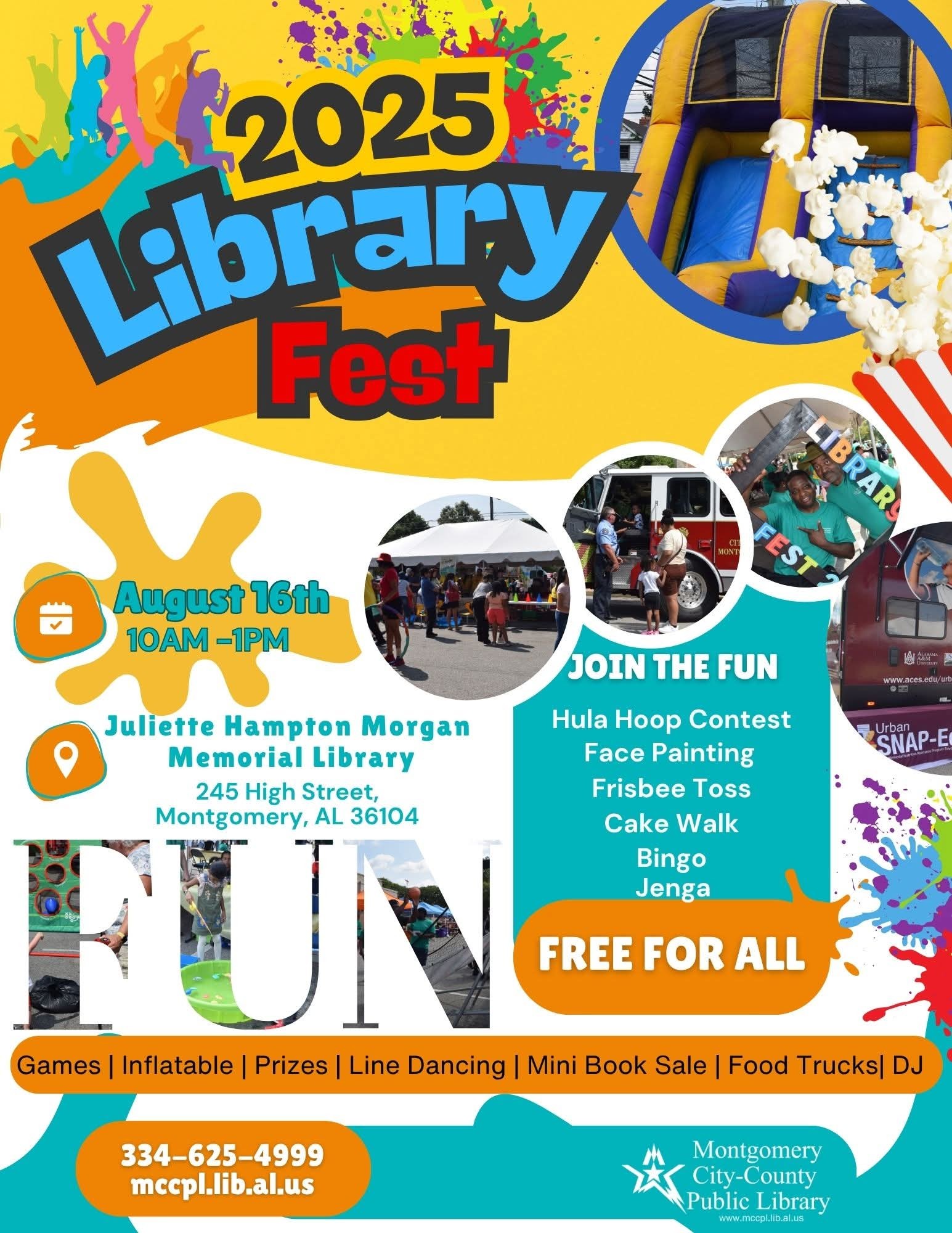🎉📚 Join us for our 3rd Annual Library Fest! 📚🎉 Come celebrate the end ...
