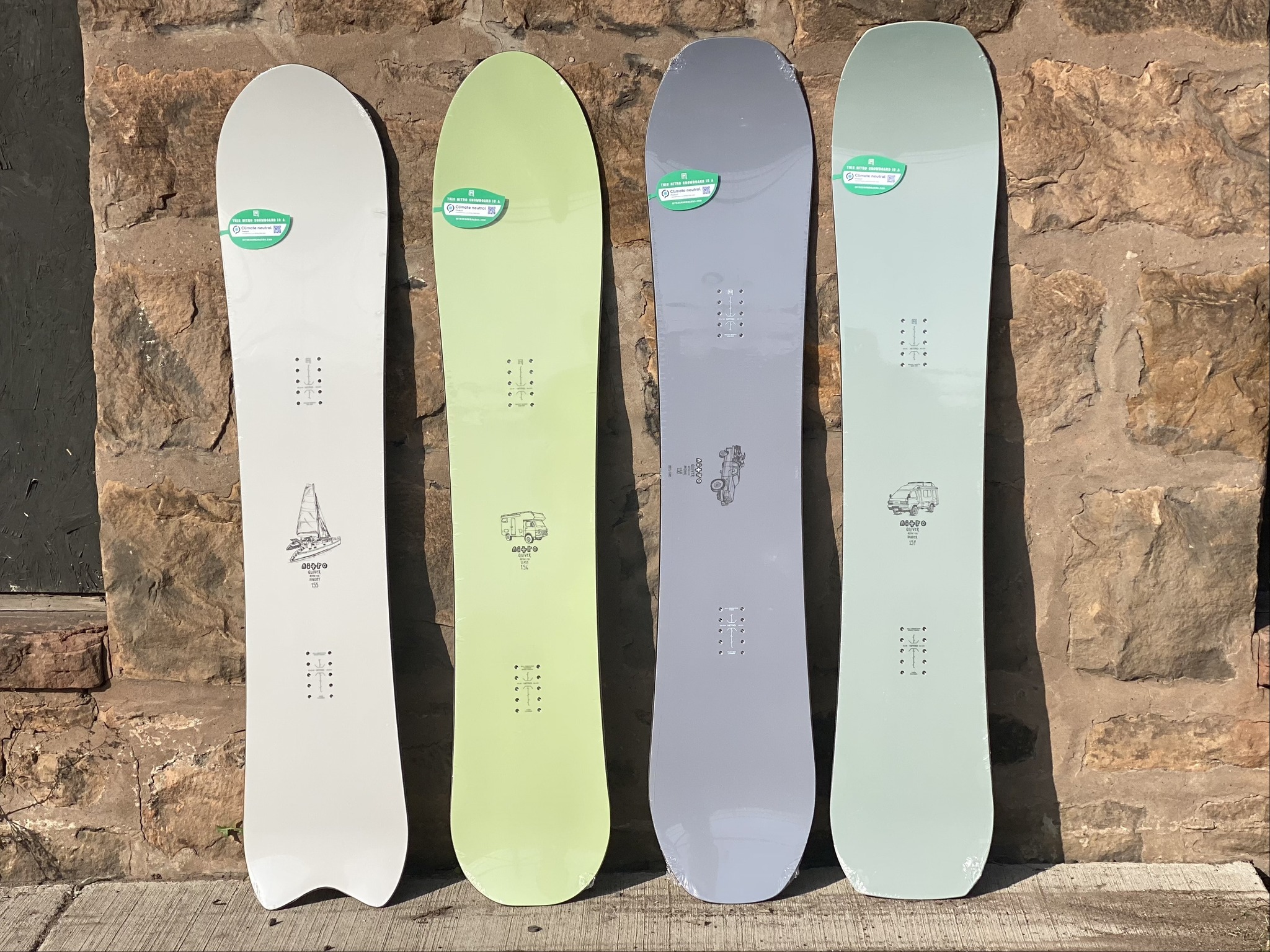 Nitro Quiver series snowboards for specific terrain