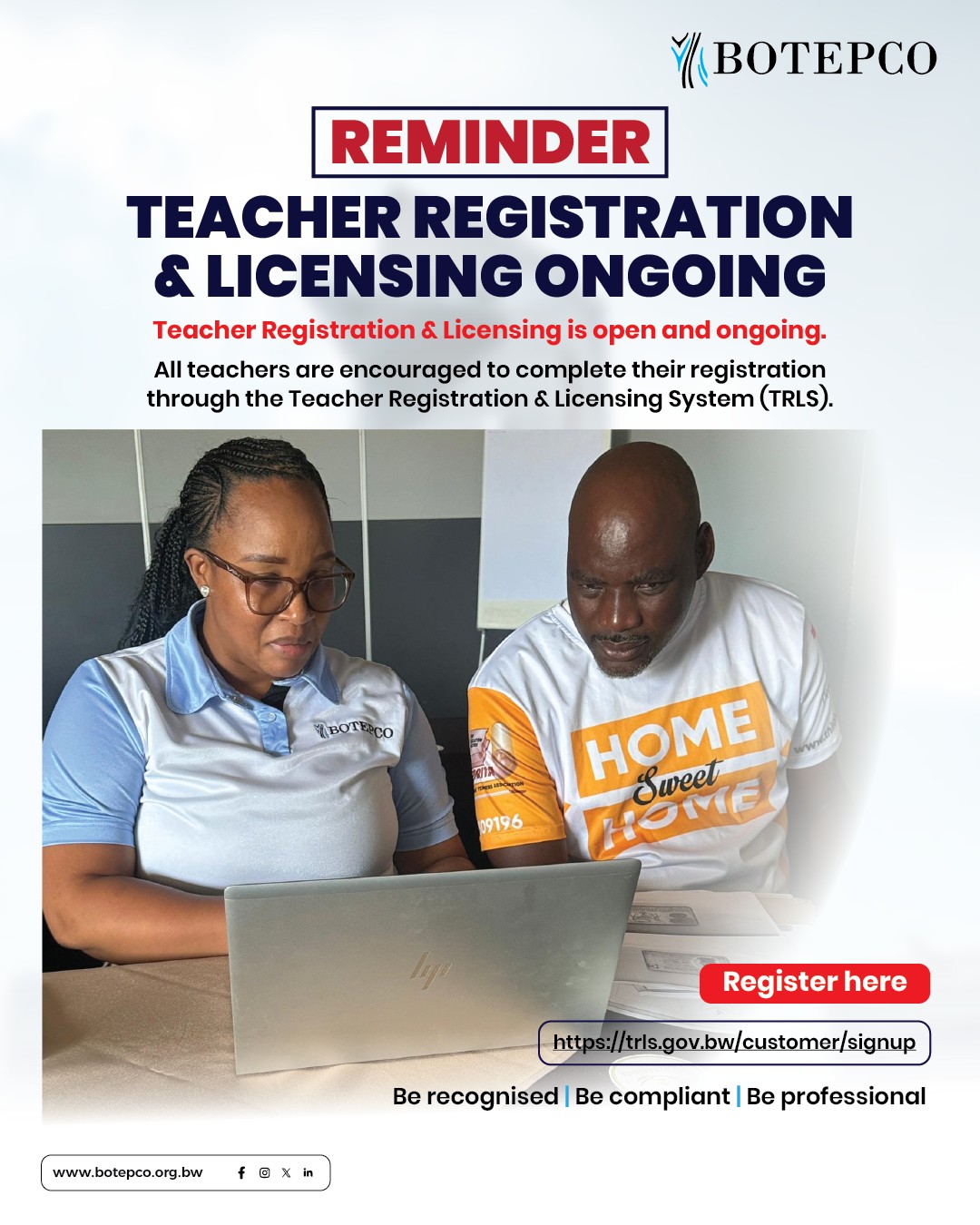 Reminder!!!... - Botswana Teaching Professionals Council | Facebook