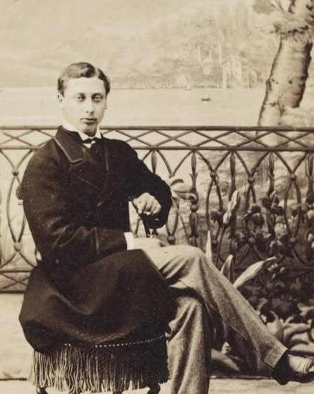 Tirage Photographique Albuminé Aquarellé Vintage - Albert Édouard, Prince De Galles - Circa 1865