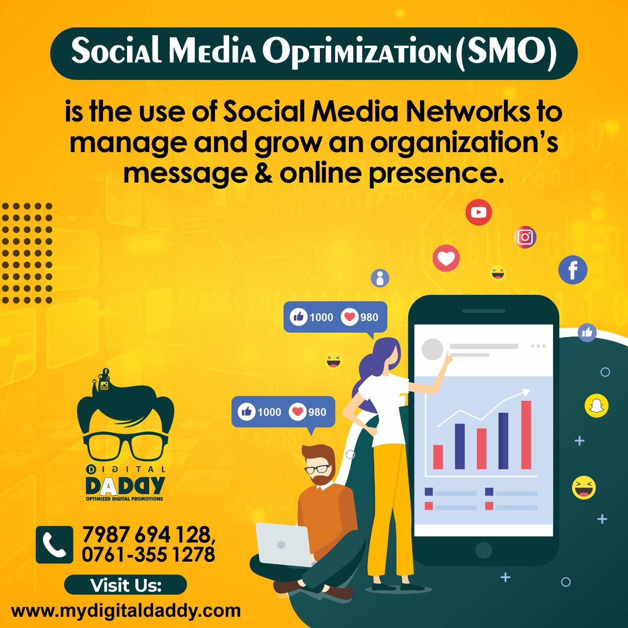 Digital Daddy - Social media optimization (SMO) involves...