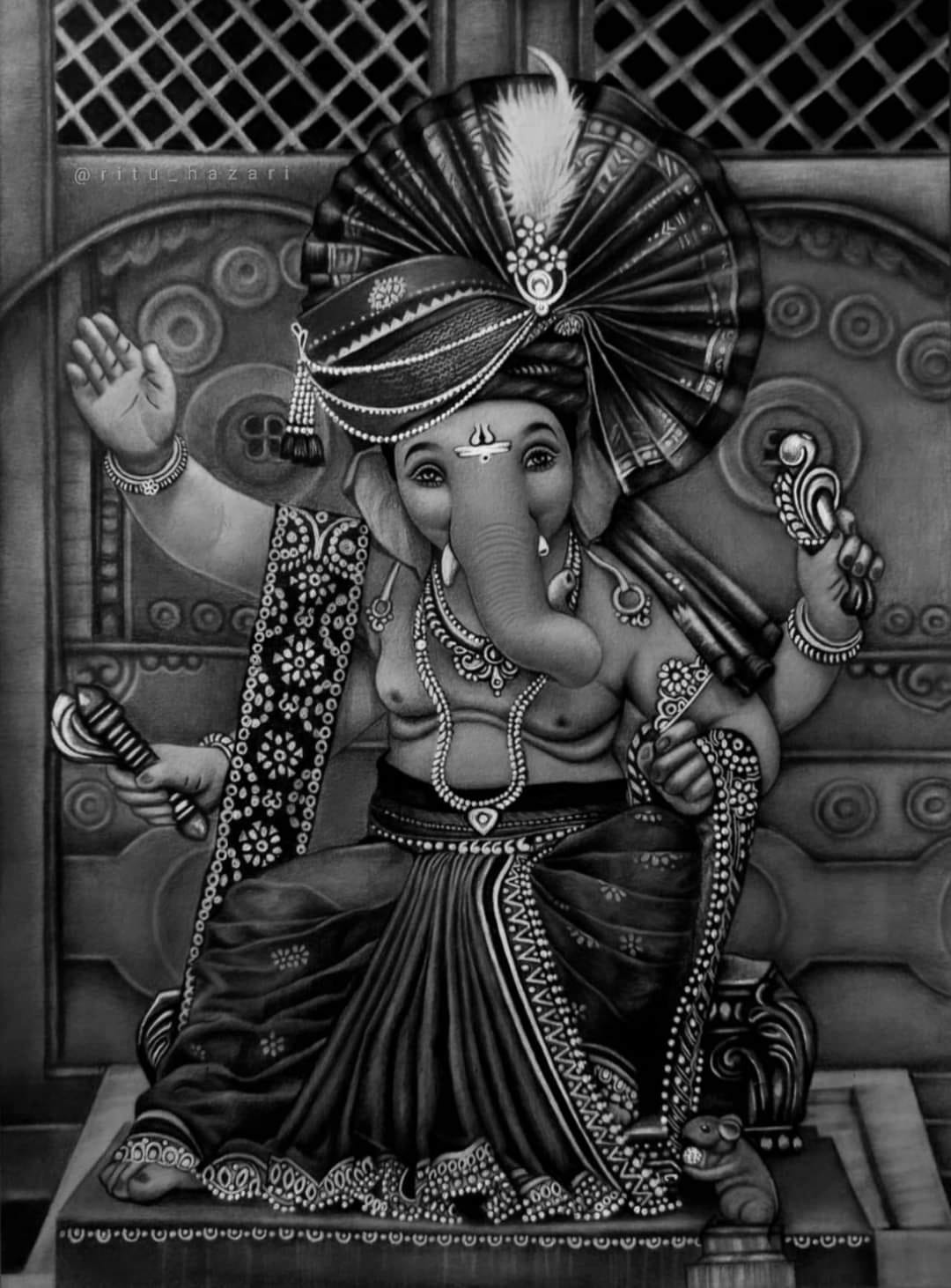 Artist Ritu - 🌼 Ganesh 🌼 Art by Artist Ritu #art...