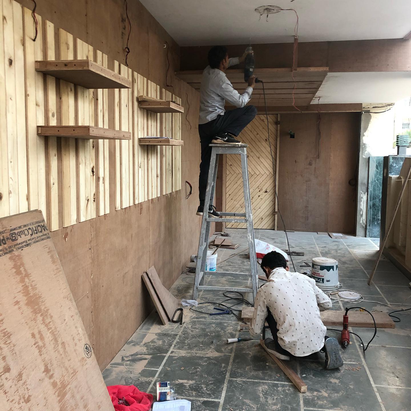 SRM Architects - An upcoming Bakery project with its pine...