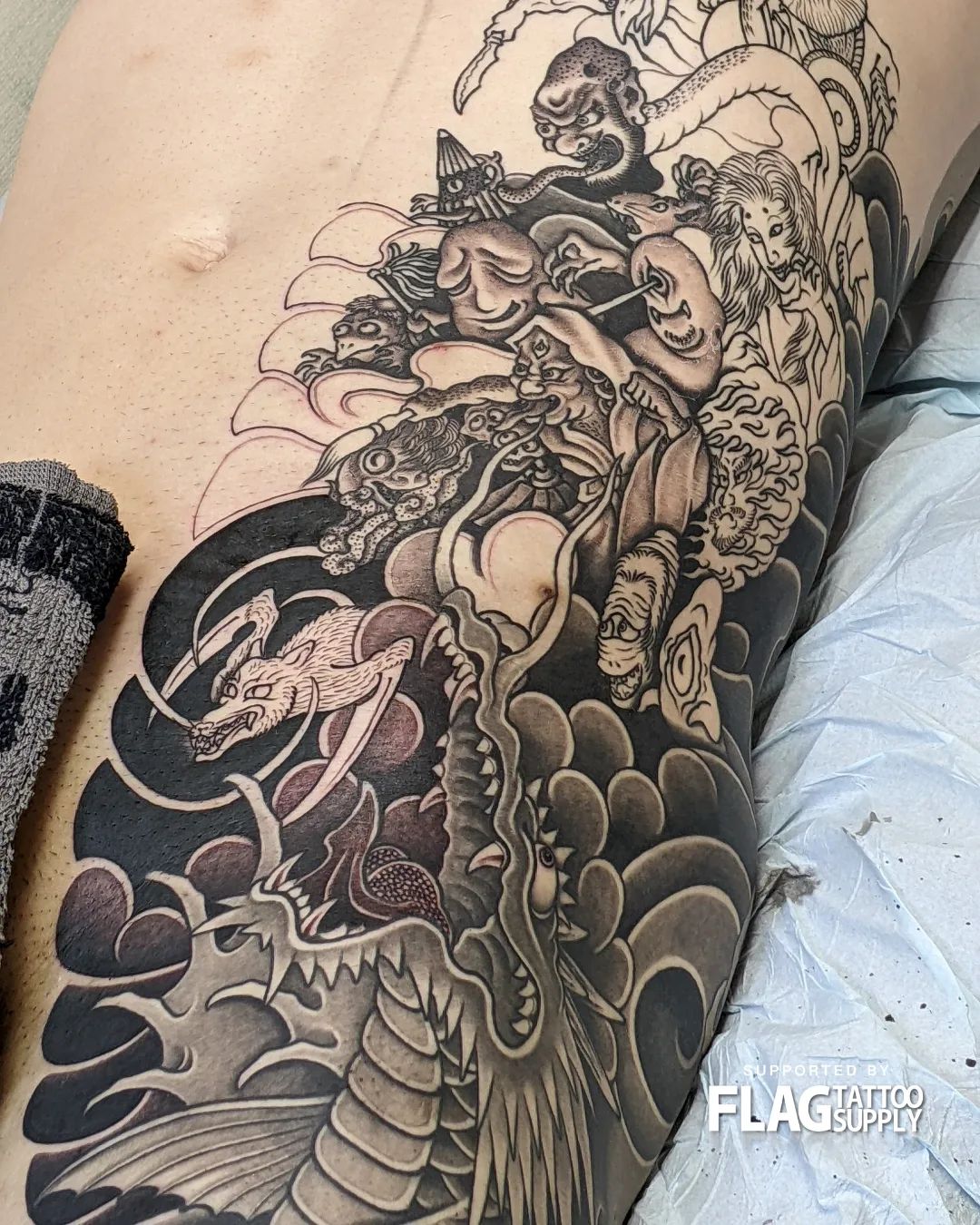Hori-ai - #百鬼夜行 #yokaitattoo in progress #horiai #彫あい #新宿