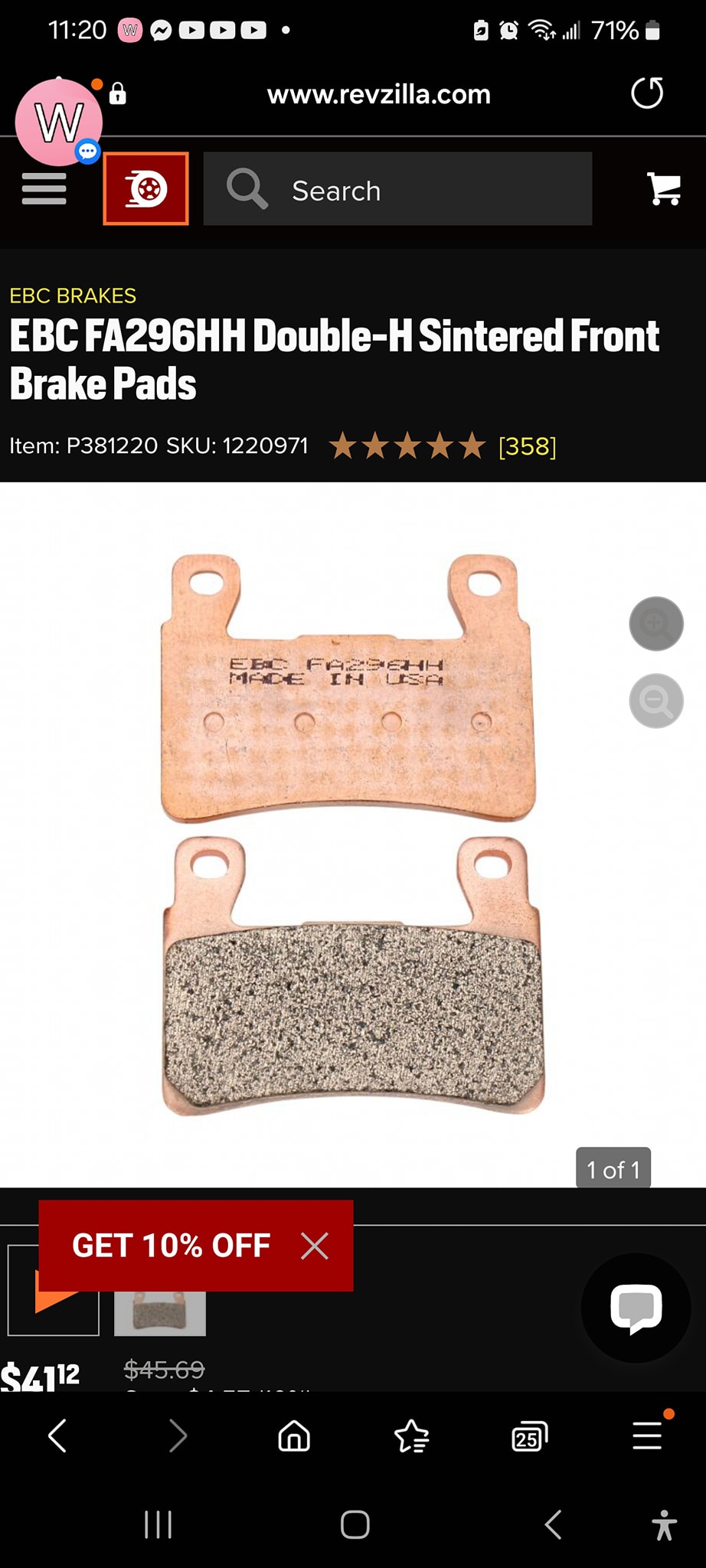Performance Brake Disc And Red Brake Pad Isolated On White Background 3d Illustration 2k2kh5c