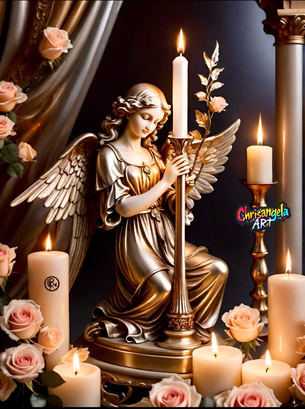 Chrisangela - For you ️—An angel of light, carrying love's flame among ...