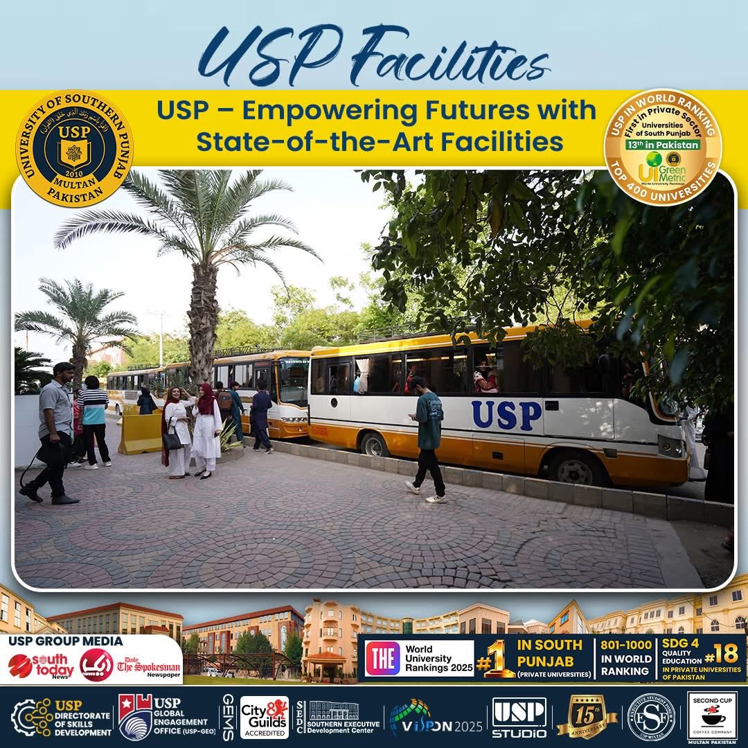 University of Southern Punjab - Multan | 🚌 USP Transport — Driving ...