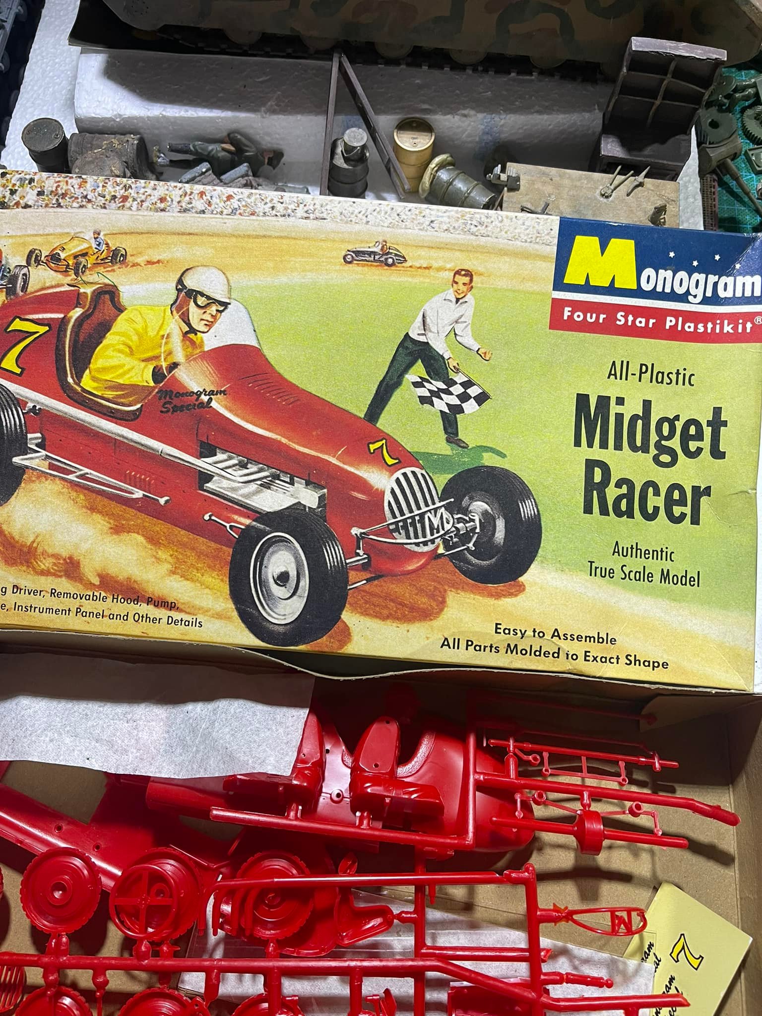 Just got this original Monogram Midget Racer and it's all there!5.00$