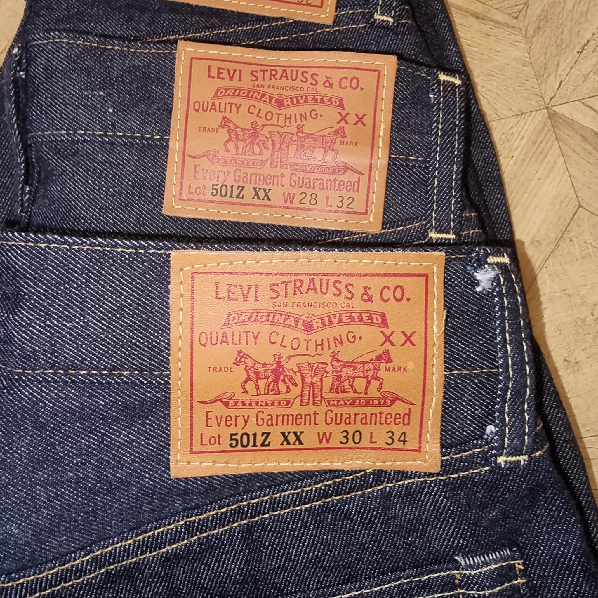501XX MADE IN U.S.A W28L32 Capital E