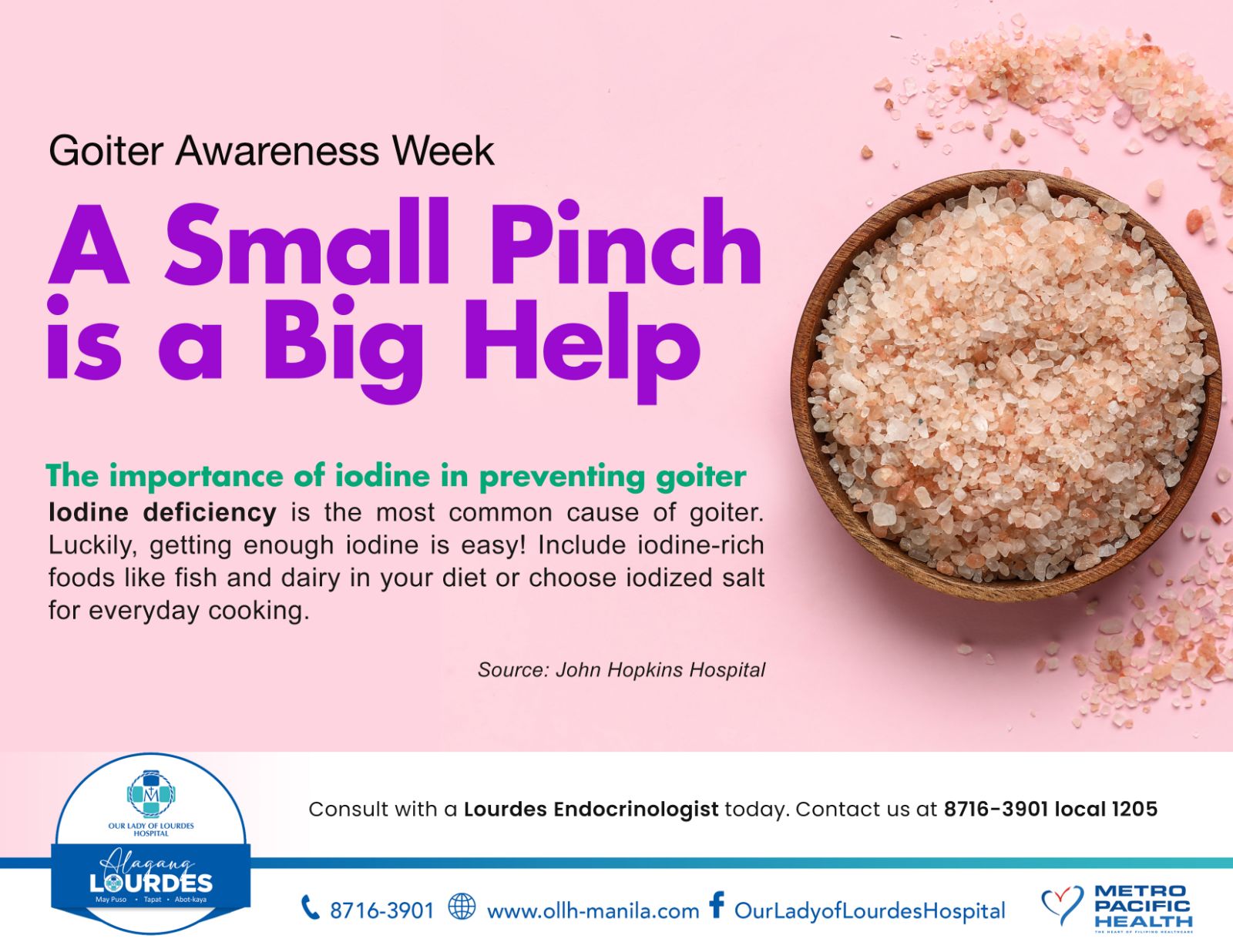 Iodine is an essential... - Our Lady of Lourdes Hospital