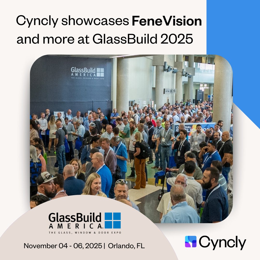 Cyncly - We’re bringing FeneVision to life at #GlassBuild2025, November ...