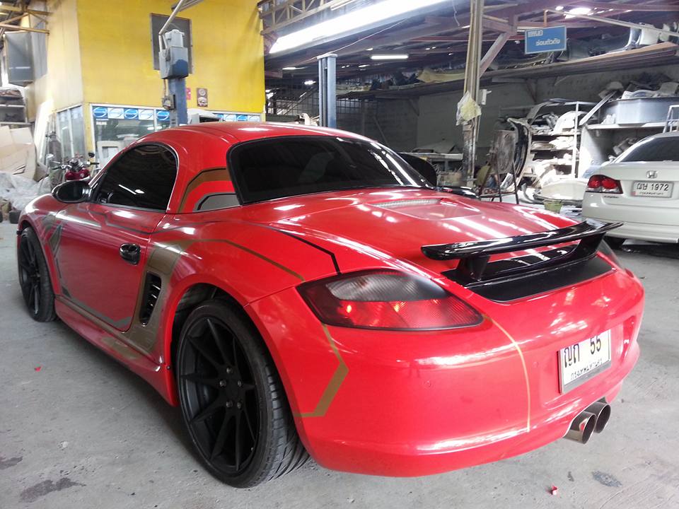 Guy72 AeroPart - Boxster install Rear wing Cayman R... | Facebook