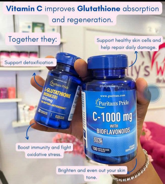 puritan's pride l-glutathione 500mg review This combo is unbeatable! 🔥 Gluta Fair uses in Color:Soft Pink تفتيح