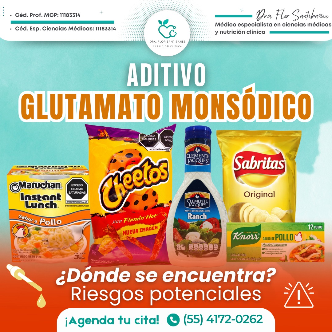 Dra. - 🍔El glutamato monosódico (también conocido como GMS o MSG, por ...