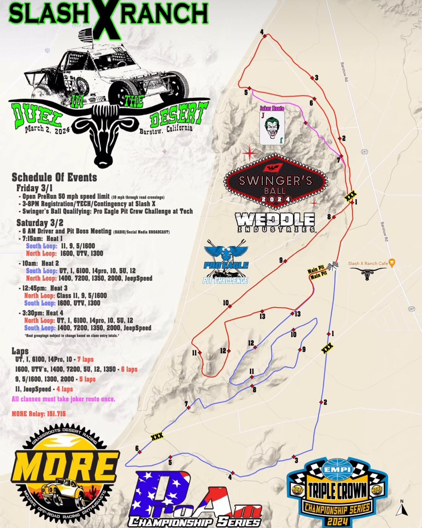 FishGistics - Here is your official race map for the @mojaveoffroad ...