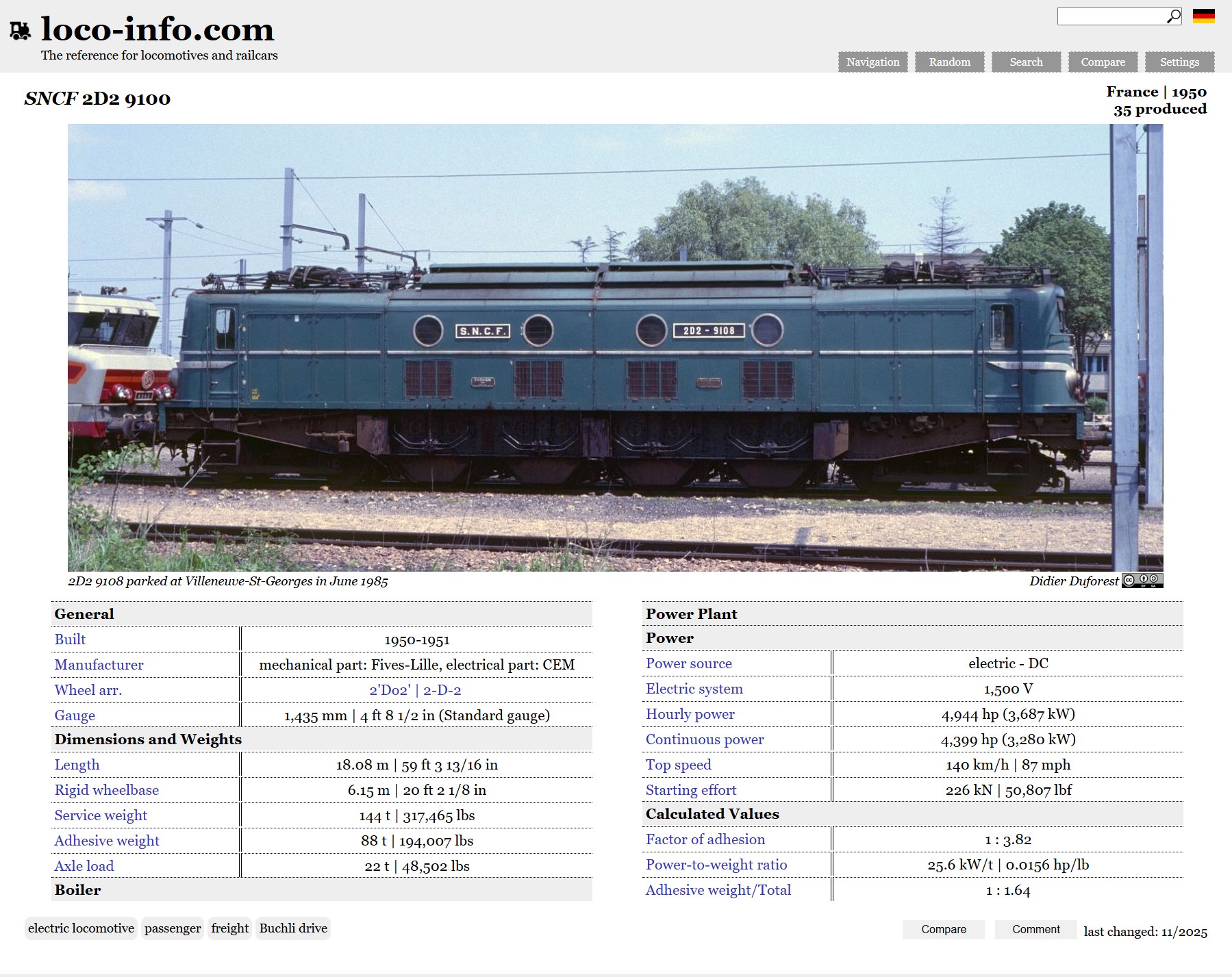 Loco-info.com - French State Railway 2D2 9100 The 2D2 9100 was the last ...