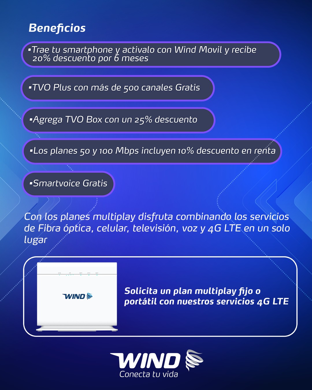 WIND telecom - 📱🏠 Conecta a toda la familia con multiplay...