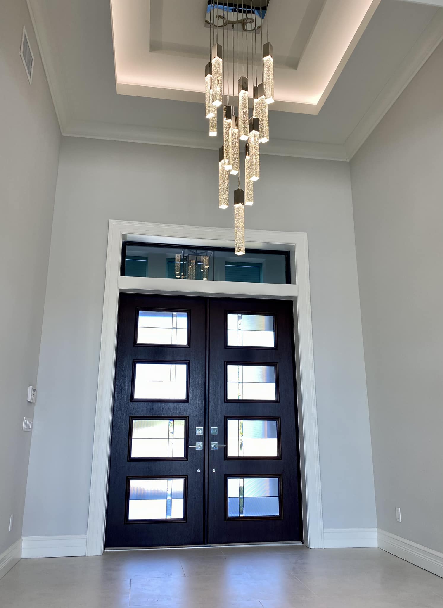 CEMCO - Sneak peak of the entry foyer for this new custom home which is ...