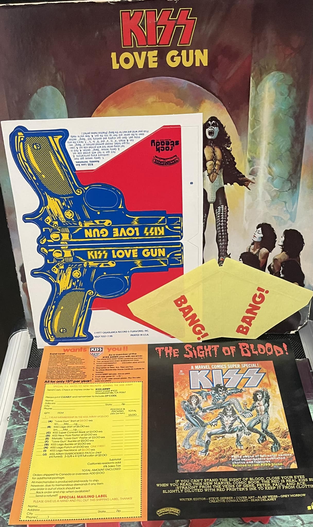 KISS Love Gun 1977 original vinyl record