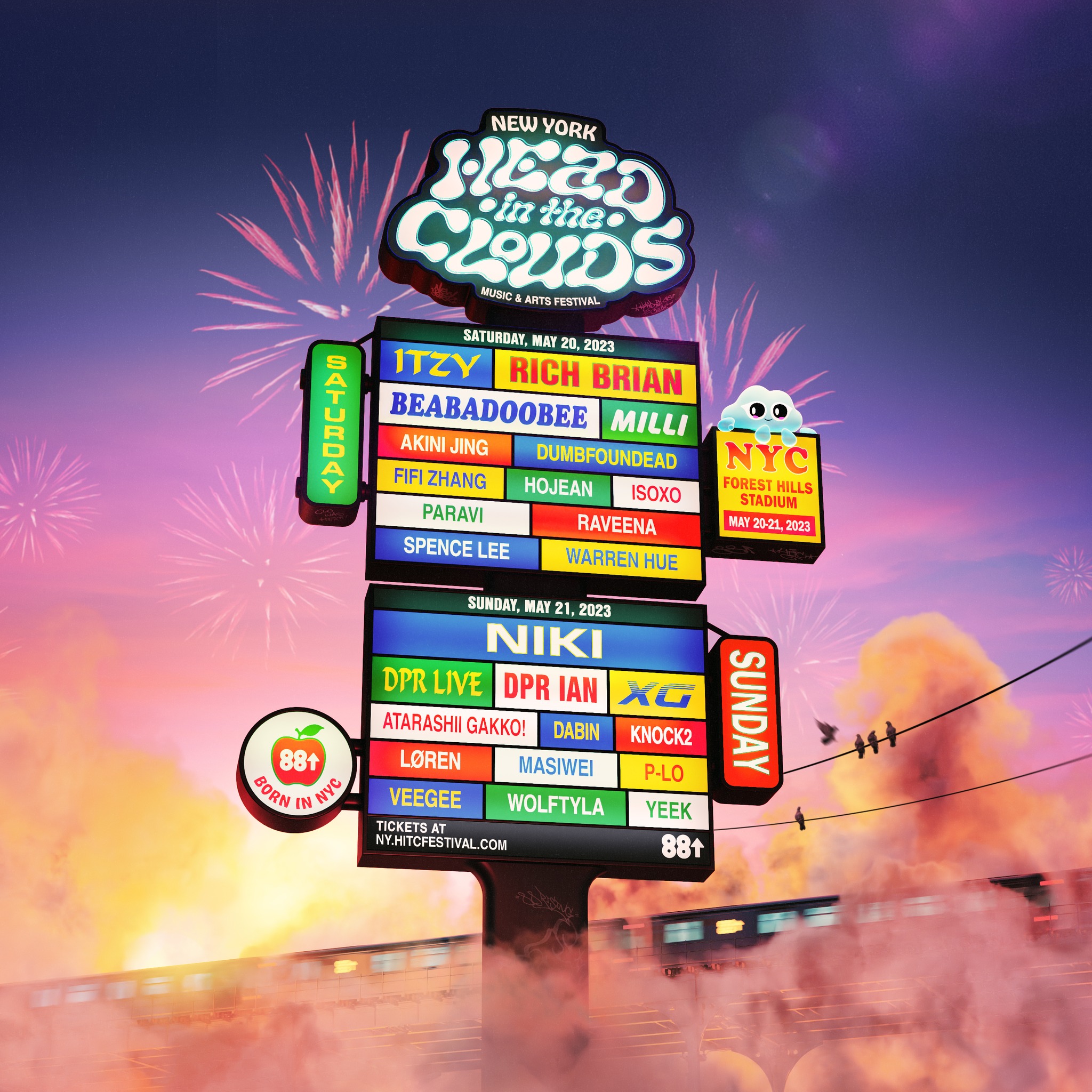 Just Announced: Head In The Clouds is returning on Saturday