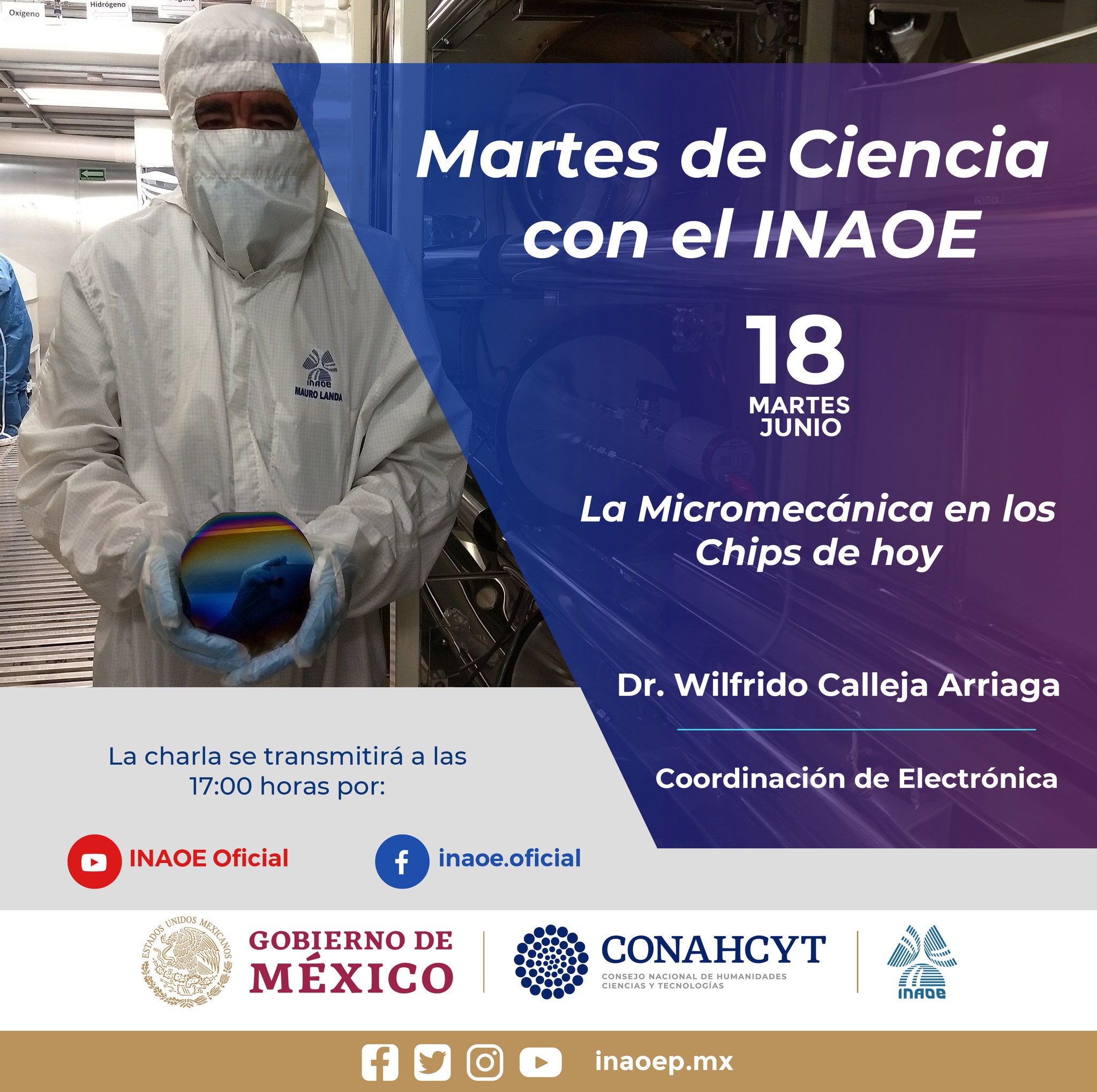 INAOE - En los martes de ciencia con el INAOE el Dr. Wilfrido Calleja ...
