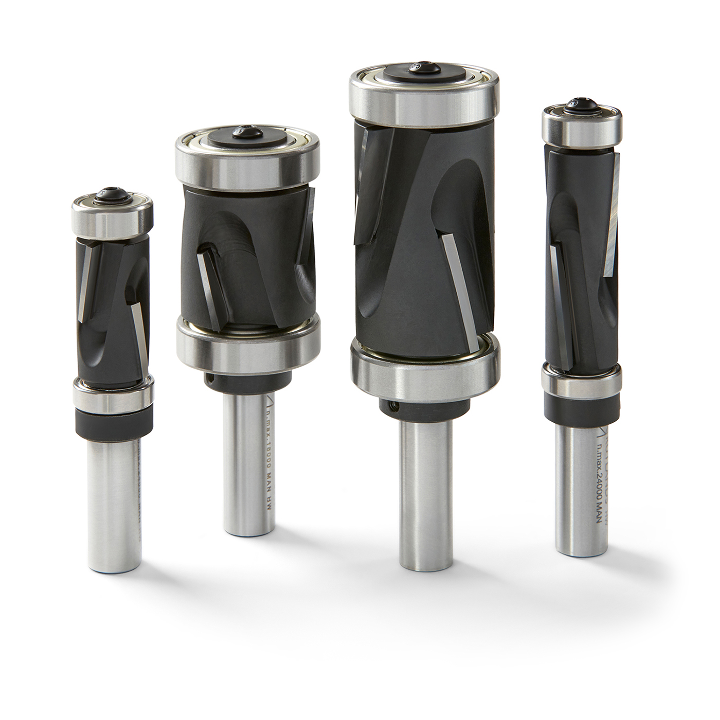 Rutlands - TCT Router Bit Set - 4 Piece - Flush Trim with...
