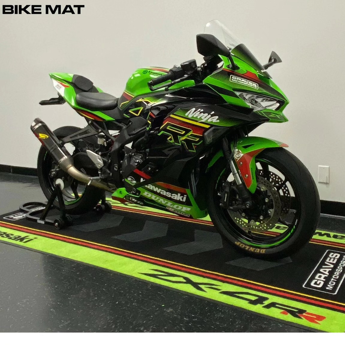Kawasaki ZX-4RR and ZX-6R Bike mats are in-stock! We have green
