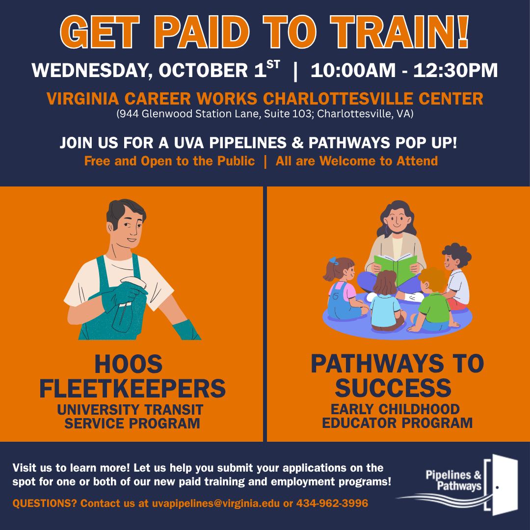 UVA Pipelines & Pathways | Charlottesville VA